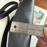 Black Leather Prada Tag Sling/Fanny Pack Bag (smaller)