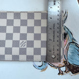 The Chick Wristlet - Upcycled LV in Damier Azur