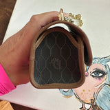 The Junco Wristlet - Vintage Honeycomb Dior