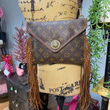 The Western Fringe Junco Crossbody - Vintage Monogram LV