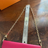 The Pelican Shoulder Bag - Upcycled Louis Vuitton Envelope Bag in Red