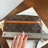The Sparrow Crossbody Bag - Vintage LV Monogram  in Vachetta
