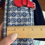 The Peacock Messenger - Gucci Canvas in Blue & Red