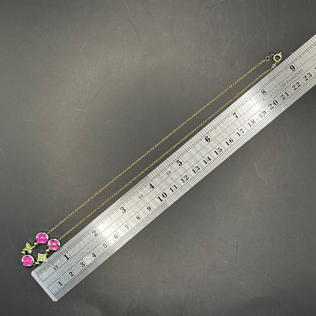 LV Charms on Dainty Necklace