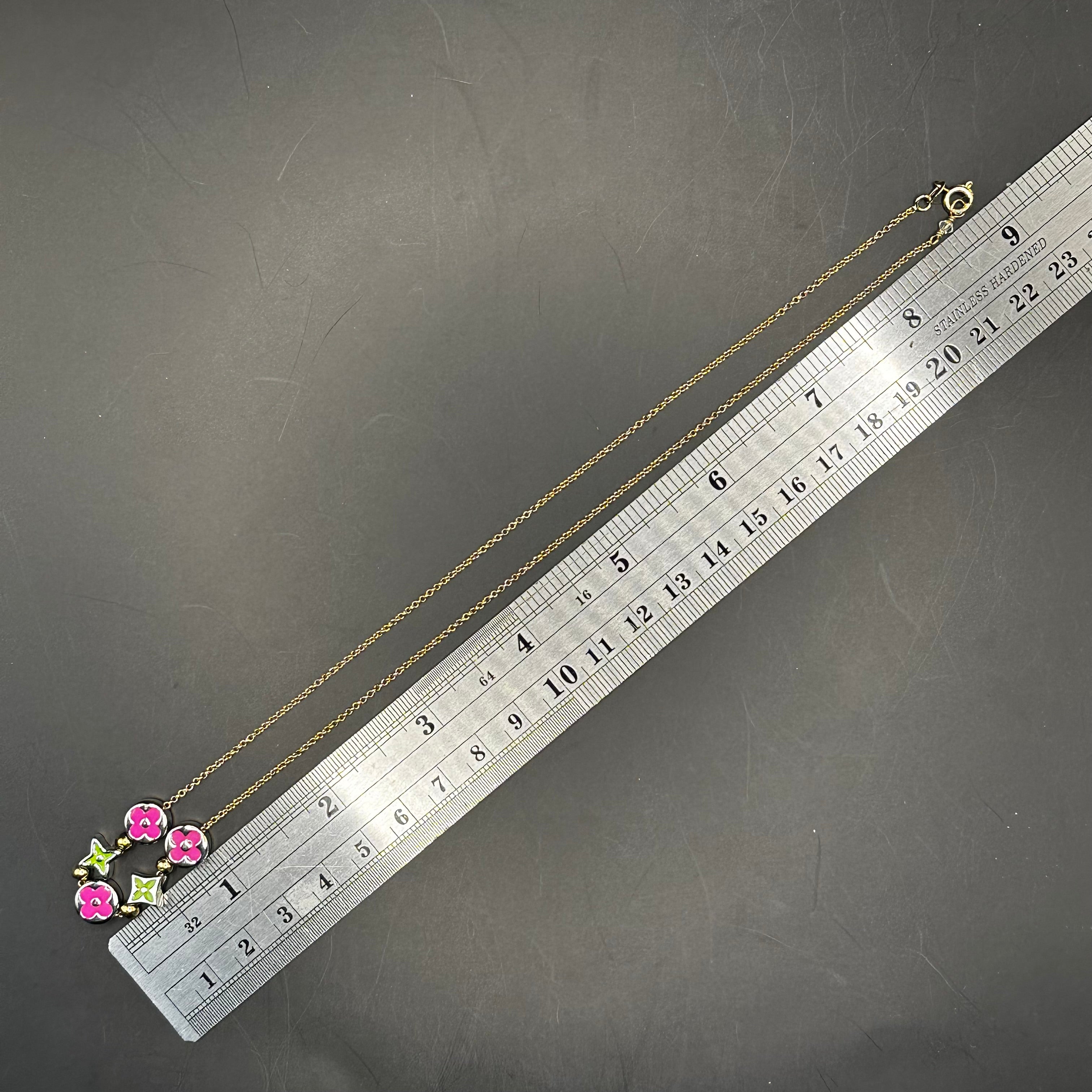 LV Charms on Dainty Necklace