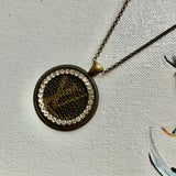 Blingy LV Necklace in Antique Bronze