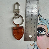 Authentic LV Leather Tag Keychain