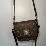 The PM Quail Shoulder/Crossbody - LV Monogram in Black (TWO straps)