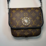 The PM Quail Shoulder/Crossbody - LV Monogram in Black (TWO straps)