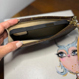 The Junco Wristlet - Upcycled LV Monogram