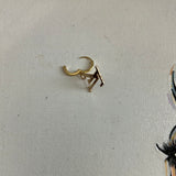 Upcycled LV Bag Charm Earrings