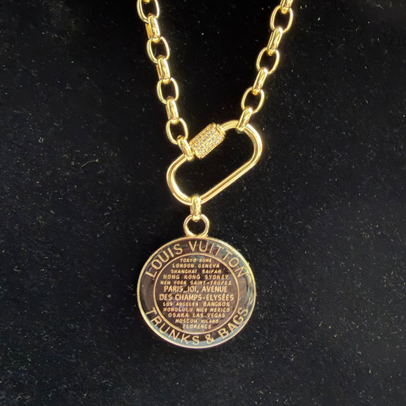 Upcycled Louis Vuitton Necklace