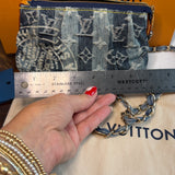 The Mini Falcon - Vintage LV in Blue Denim