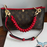 The Swan Crossbody - Vintage LV Monogram in Red