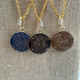 Large Upcycled LV Trunks & Bags Charm on GF Chain Necklace - choose your favorite color!