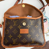 The Falcon Crossbody - Vintage Monogram in Light Tan