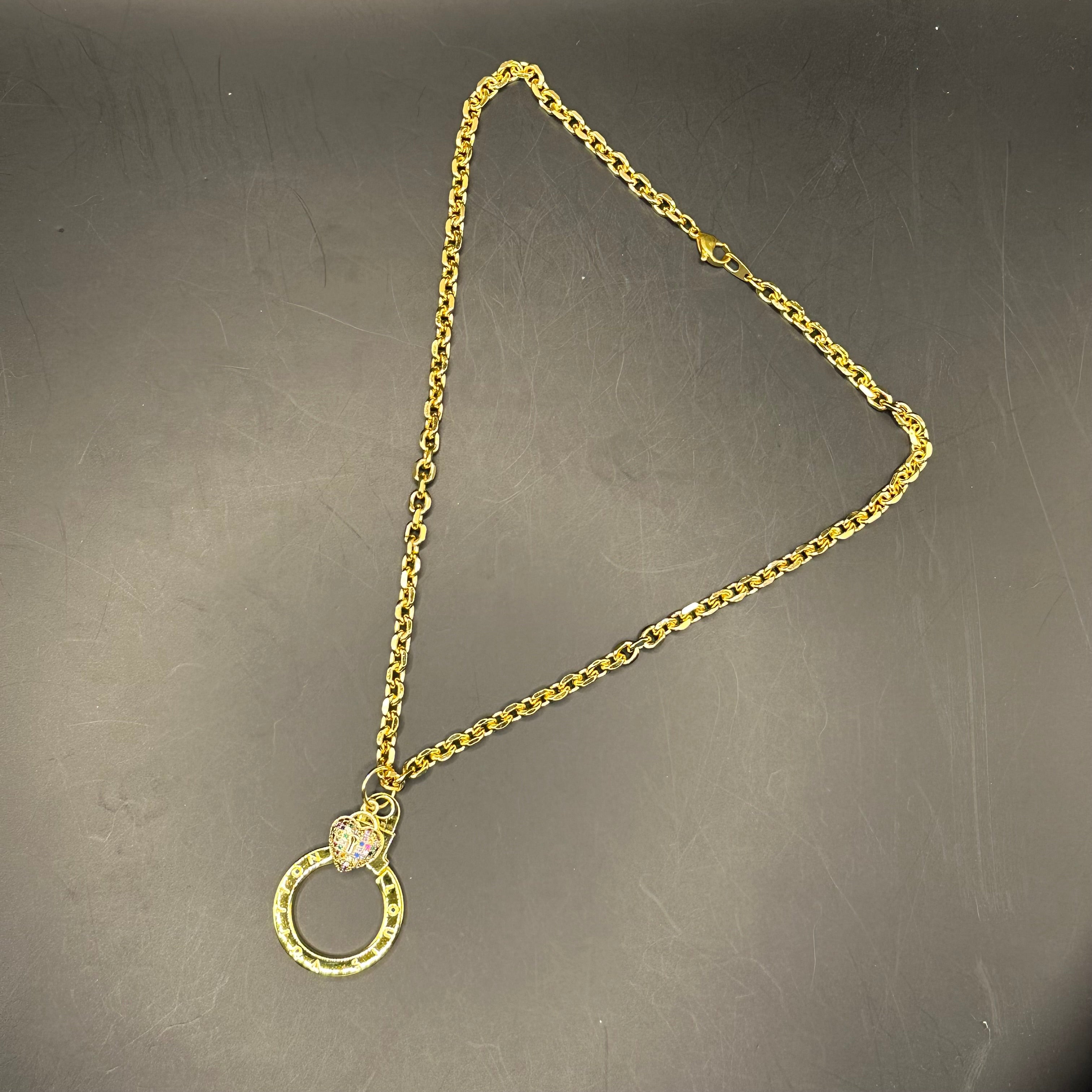 Repurposed LV Necklace