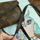 The Handmade Junco Crossbody - Vintage Monogram  LV in Dark Brown