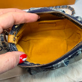 The Mini Falcon - Vintage LV in Blue Denim