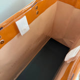 The Large LV Tote/Crossbody Bag - Classic Orange with Organizer Insert