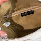 White Leather Prada Tag Sling/Fanny Pack Bag