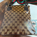 The Swan Messenger - Vintage Imprime Gucci in Brown