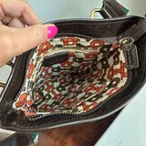 The Swan Messenger - Vintage Imprime Gucci in Brown