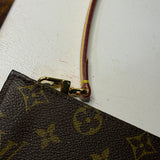 The Junco Wristlet - Upcycled LV Monogram
