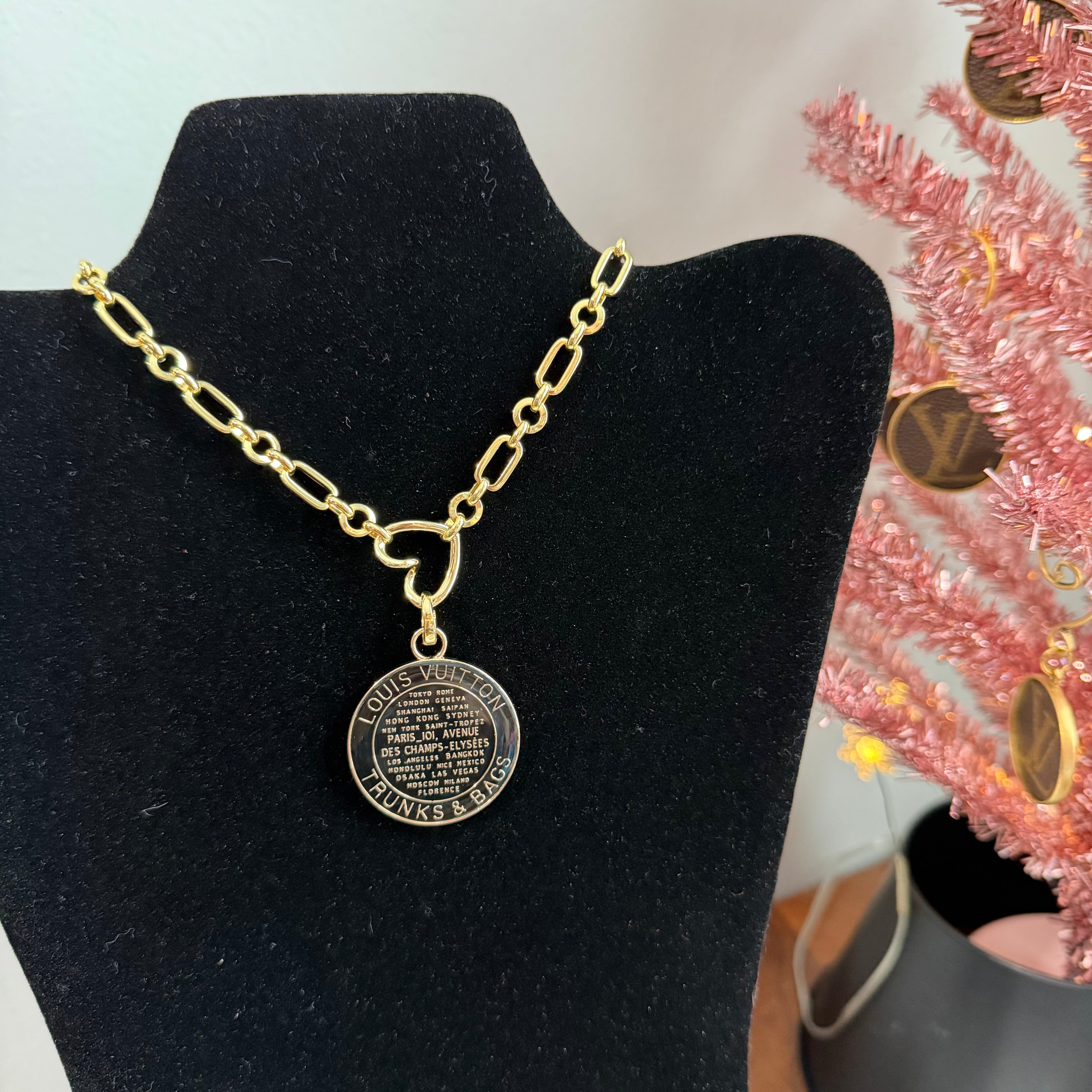 Repurposed LV Necklace