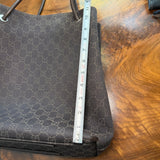 The Albatross Shoulder Bag - Vintage Gucci GG in Chocolate Brown Canvas