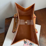 The LV Tote Bag - Special Blue "Louis" on Classic Orange