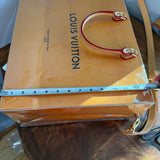 The Large LV Tote/Crossbody Bag - Classic Orange with Organizer Insert