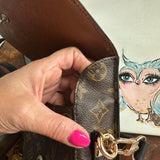 The Swift Crossbody - Vintage Monogram in Black