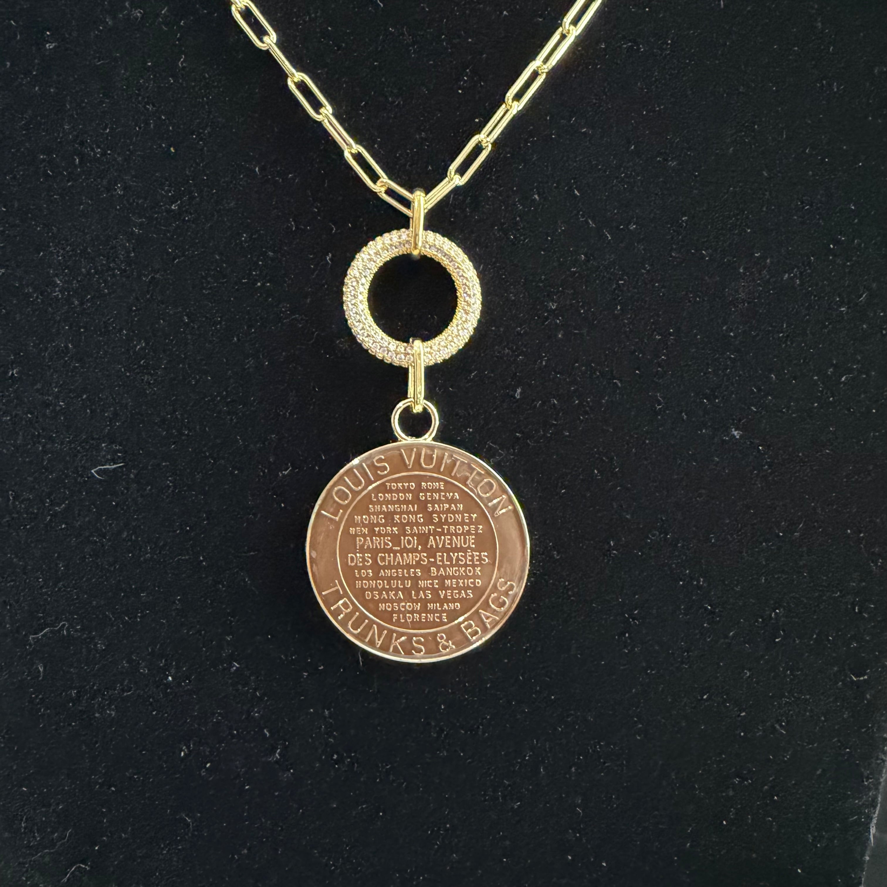 Upcycled Louis Vuitton Necklace