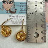 Repurposed LV Earrings