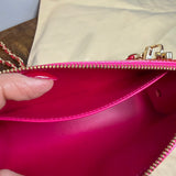 The Junco Shoulder Bag - Upcycled LV Vernis in Rose Pop