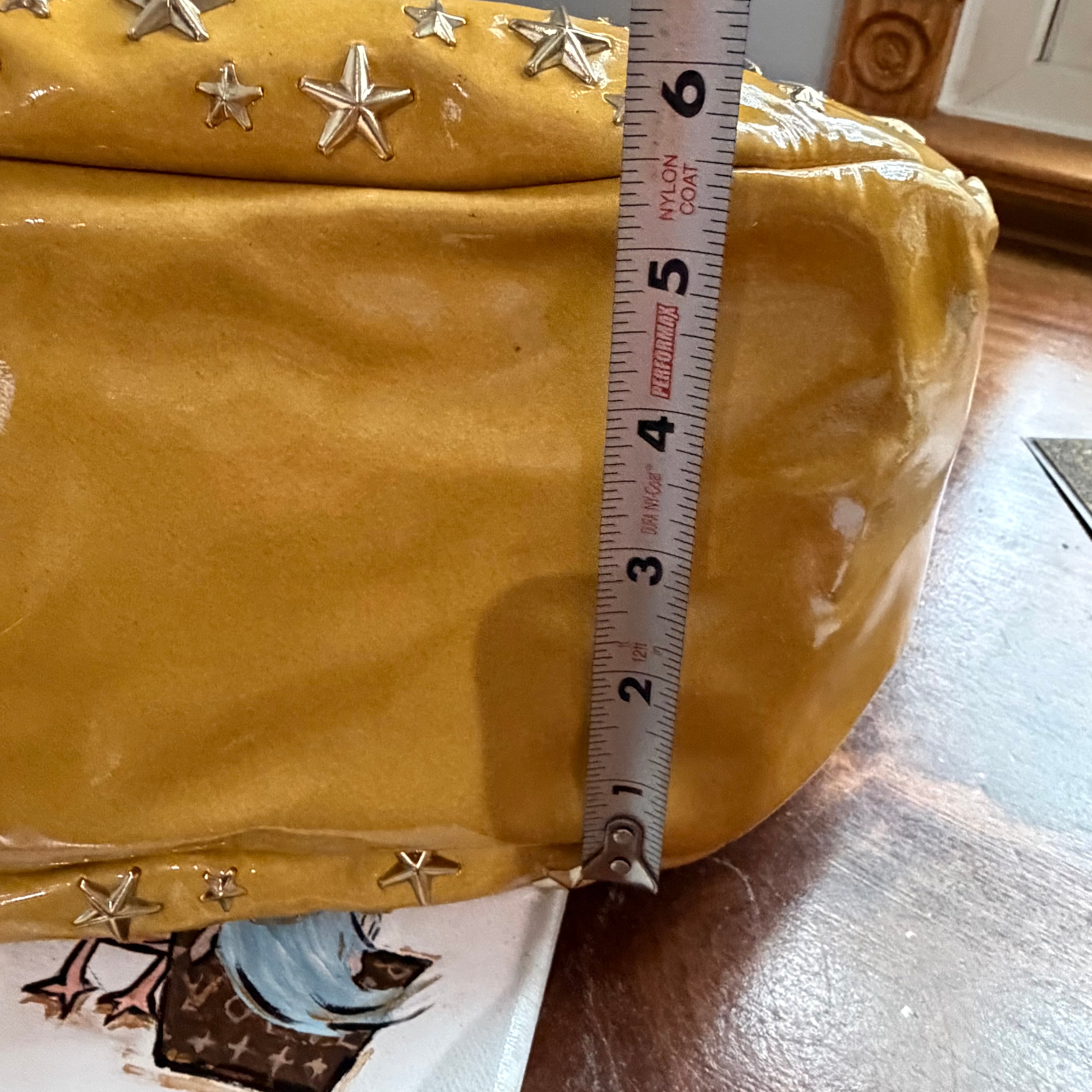 The Peacock Hobo - Vintage Jimmy Choo Star Stud Sky Bag in Golden