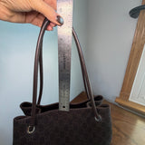 The Albatross Shoulder Bag - Vintage Gucci GG in Chocolate Brown Canvas