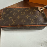 The Junco Crossbody - Vintage Monogram in Tan