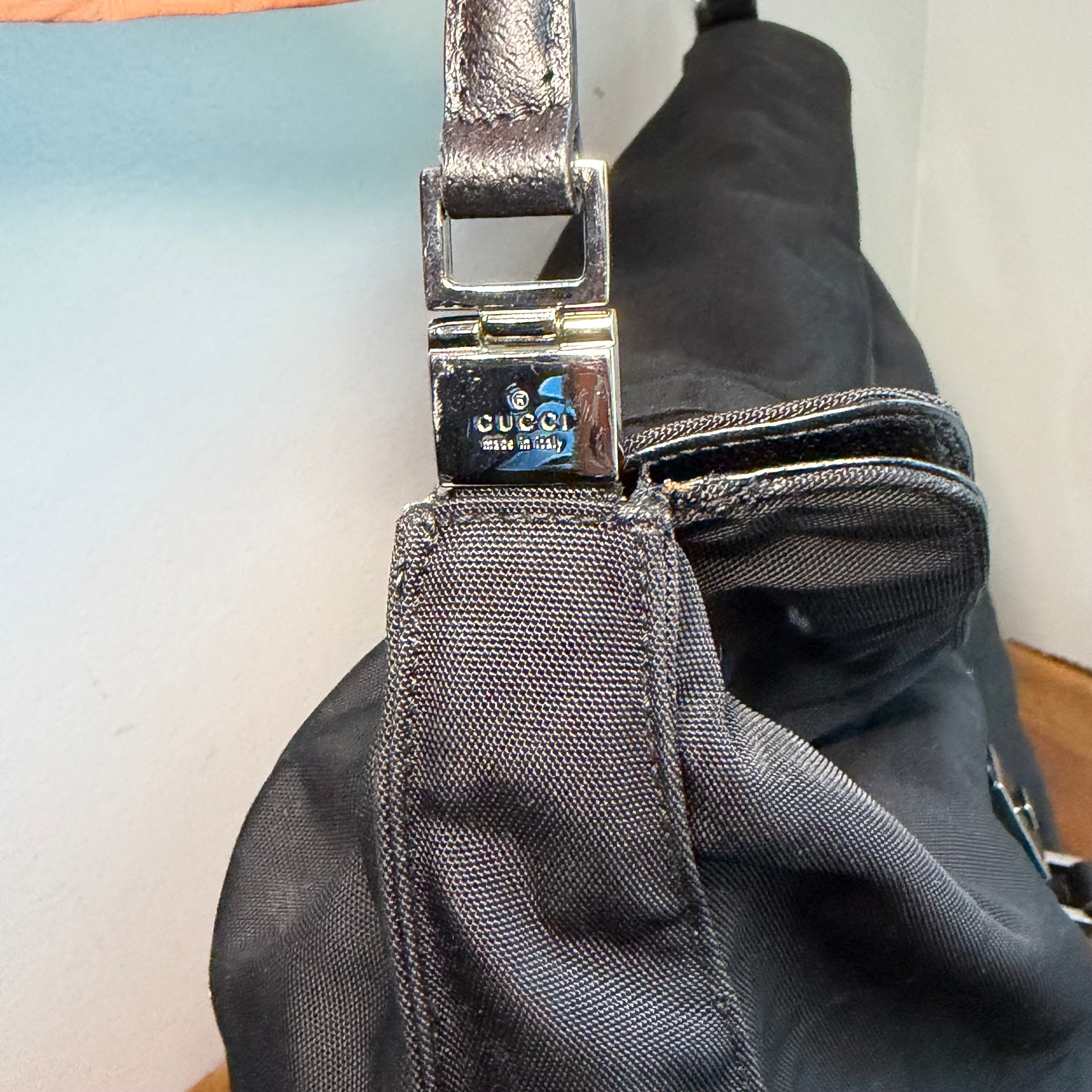 The Loon Shoulder Bag - Vintage Gucci in Black Nylon