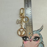Upcycled LV Circle Bag Charm Set