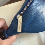 Royal Blue Leather Prada Tag Sling/Fanny Pack Bag