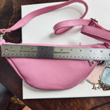 Pink Leather Prada Tag Sling/Fanny Pack Bag