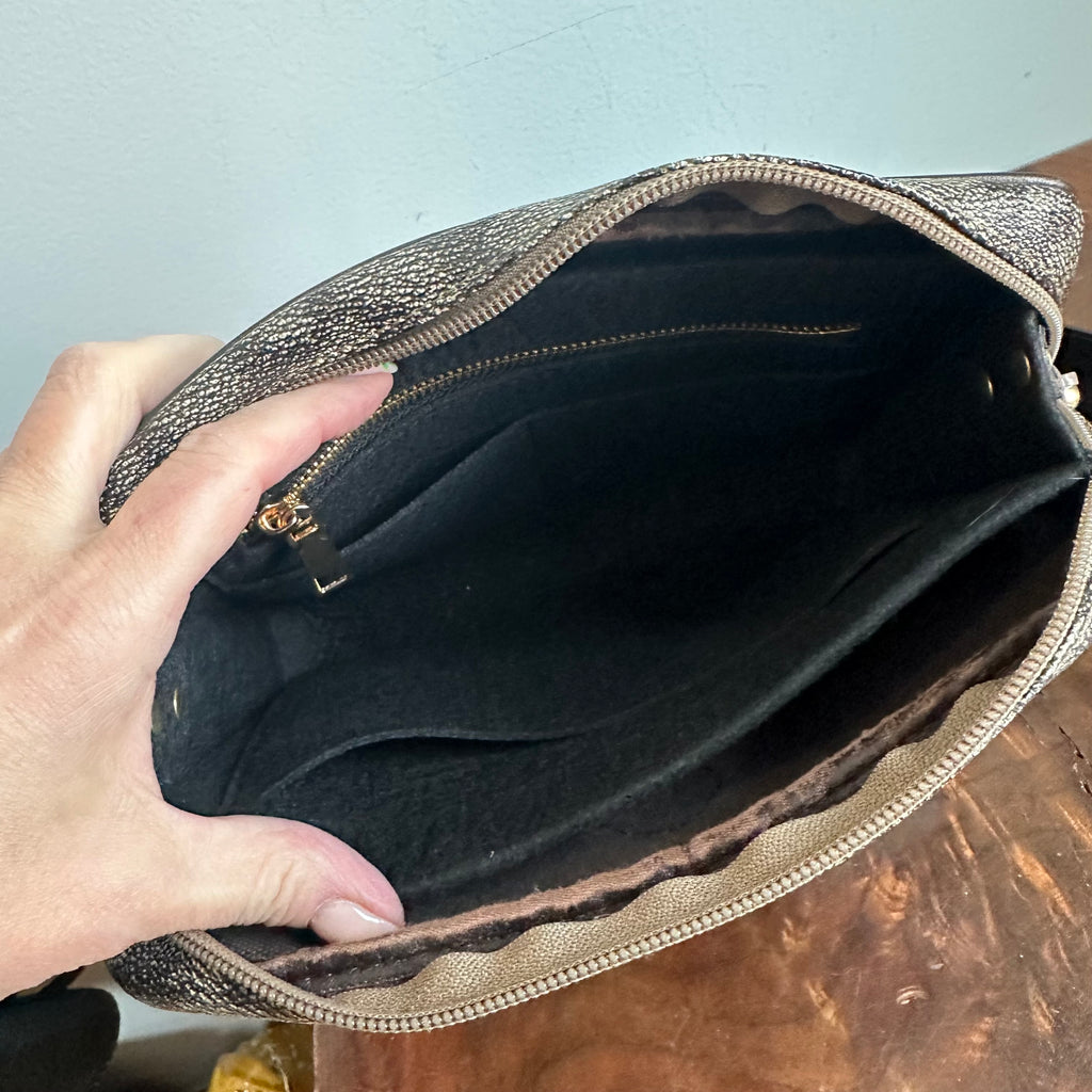 The Junco Crossbody - Vintage YSL in Giraffe Print