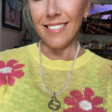 GG Pendant on Multi-Strand Freshwater Pearl Necklace