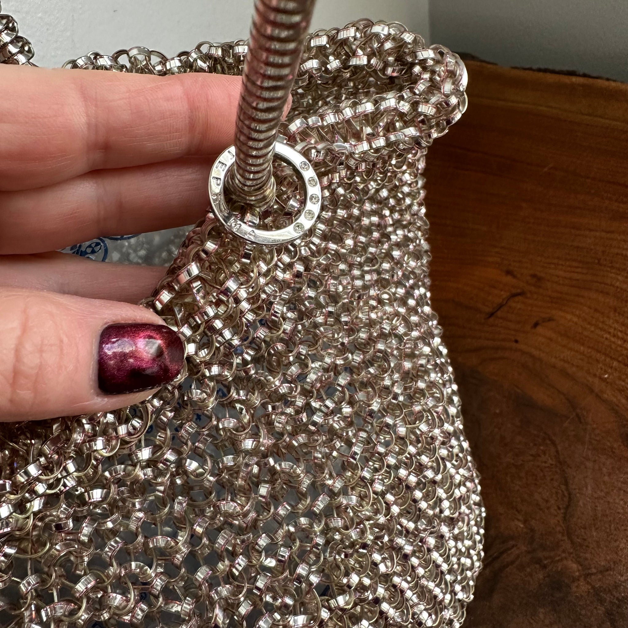 Anteprima Wirebag Tote in Silver/Rose Gold – Beauty Bird Vintage