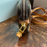 The Junco Crossbody Bag - Vintage Monogram in Tan