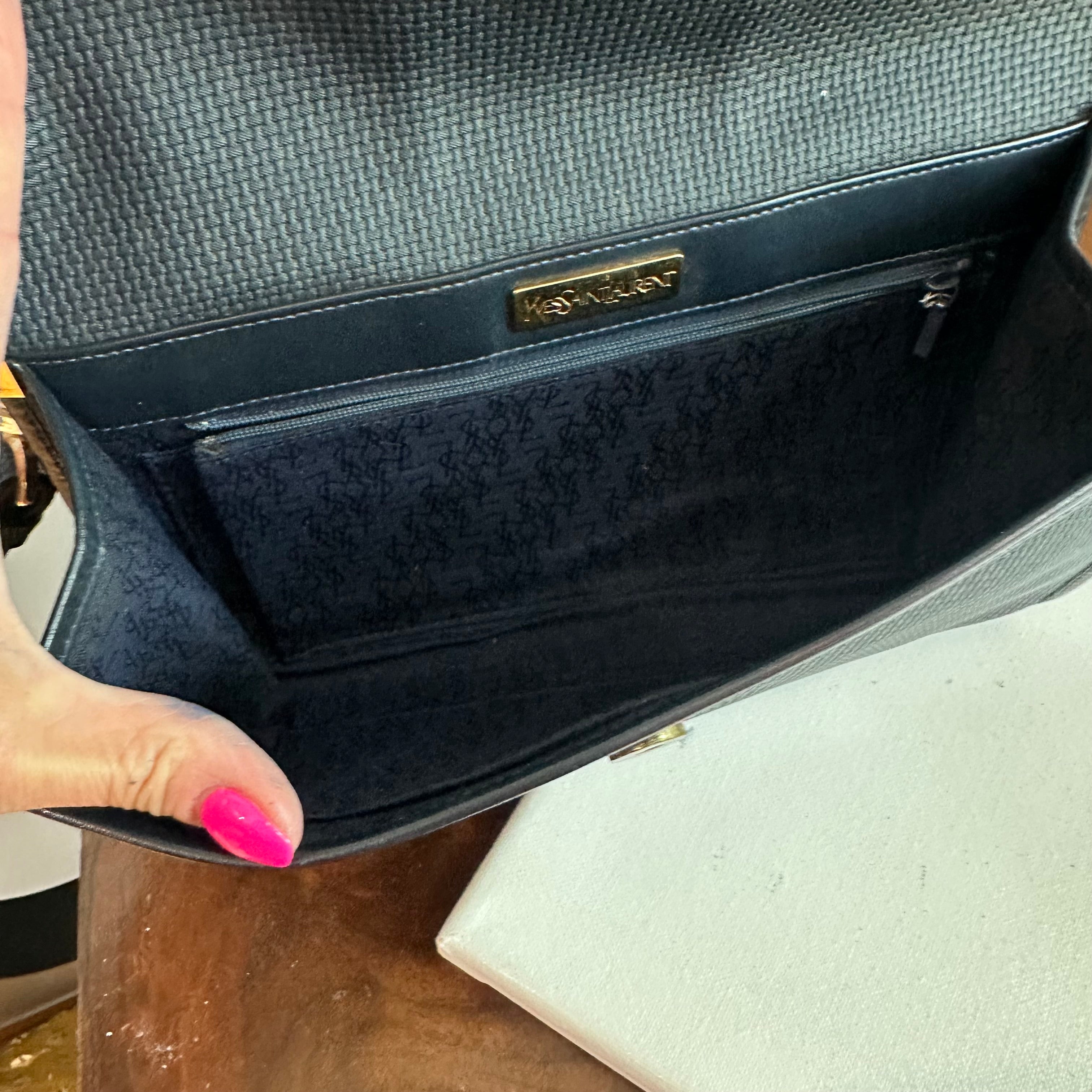 The Junco Crossbody - Vintage YSL in Navy