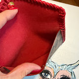 The Falcon Mini Shoulder Bag/Wristlet - Vintage LV Damier in Red