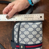 The Junco Crossbody - Vintage Gucci GG Crossbody in Navy